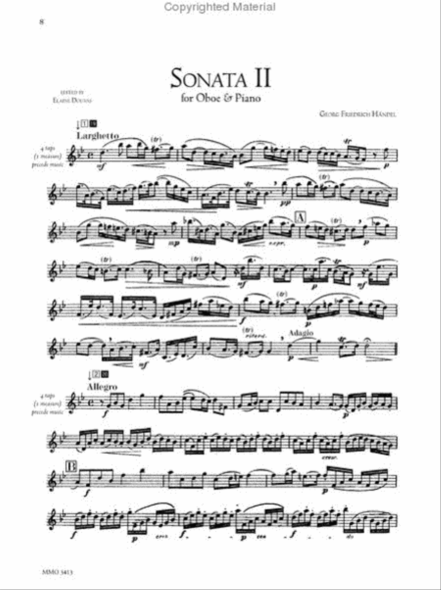 Oboe Classics for the Advanced Player Oboe Solo scores gallery preview page 2