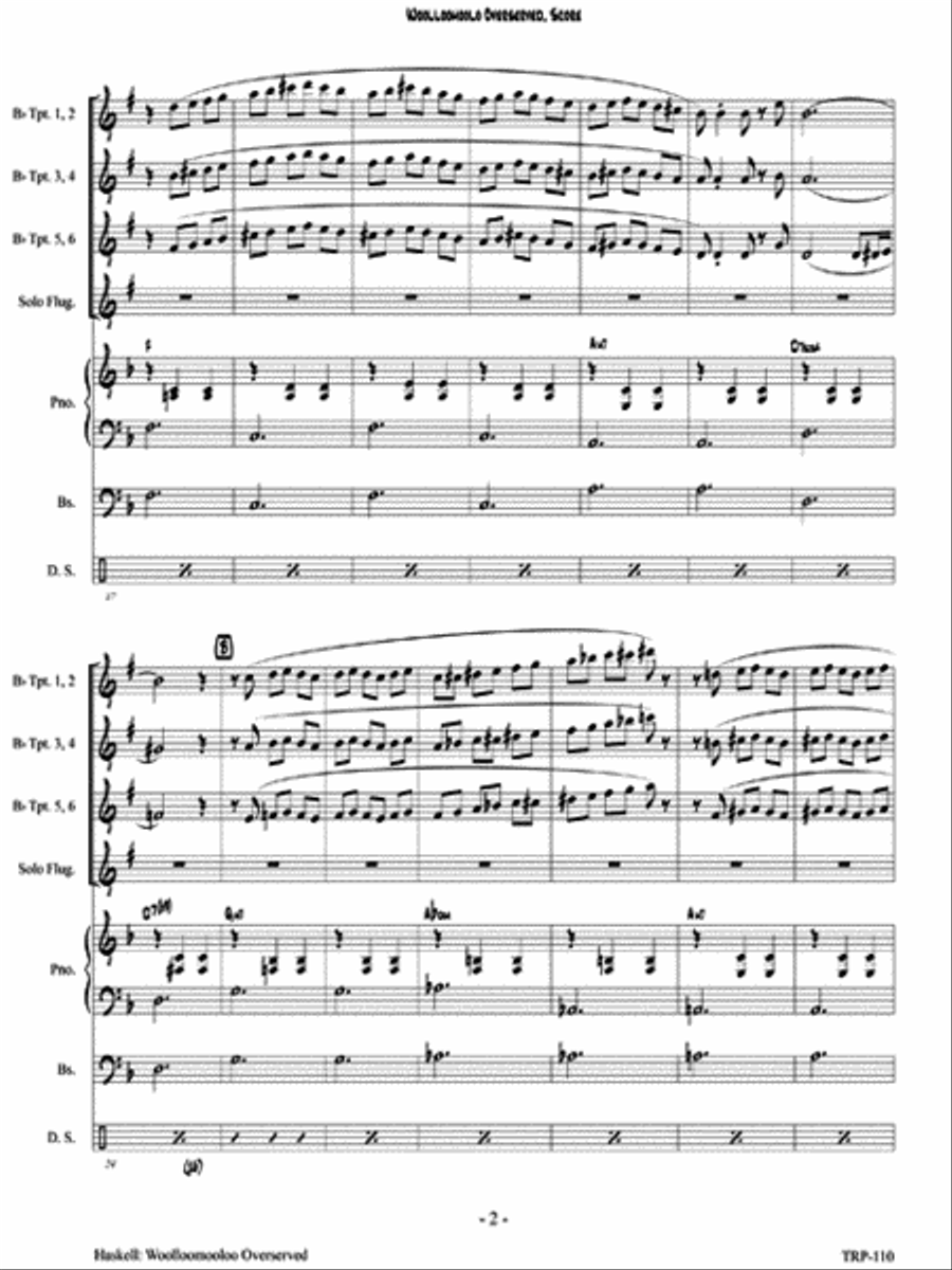 Woolloomooloo Overeserved Small Ensemble scores gallery preview page 3