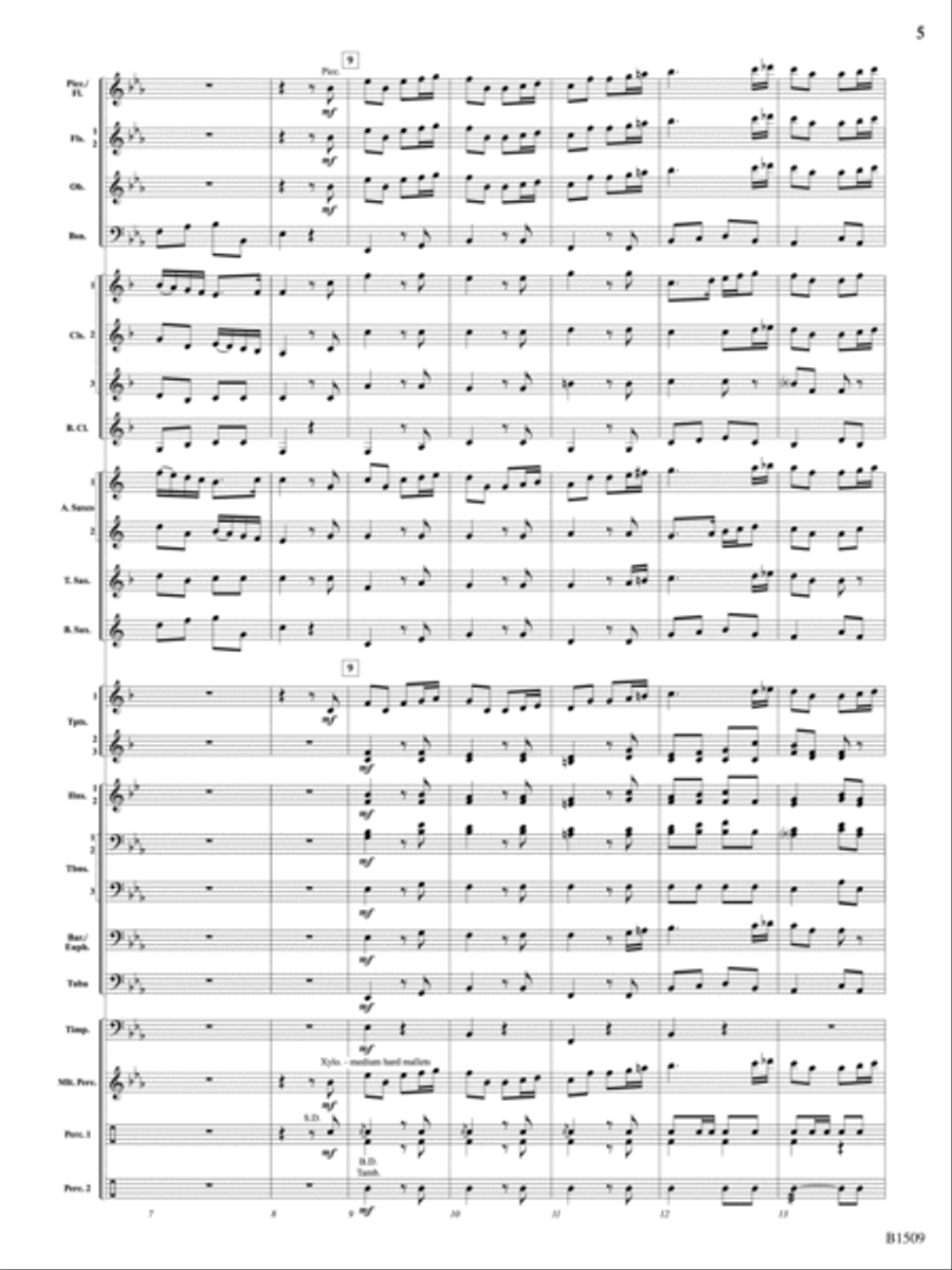 Within the Castle Walls: Score Concert Band scores gallery preview page 5