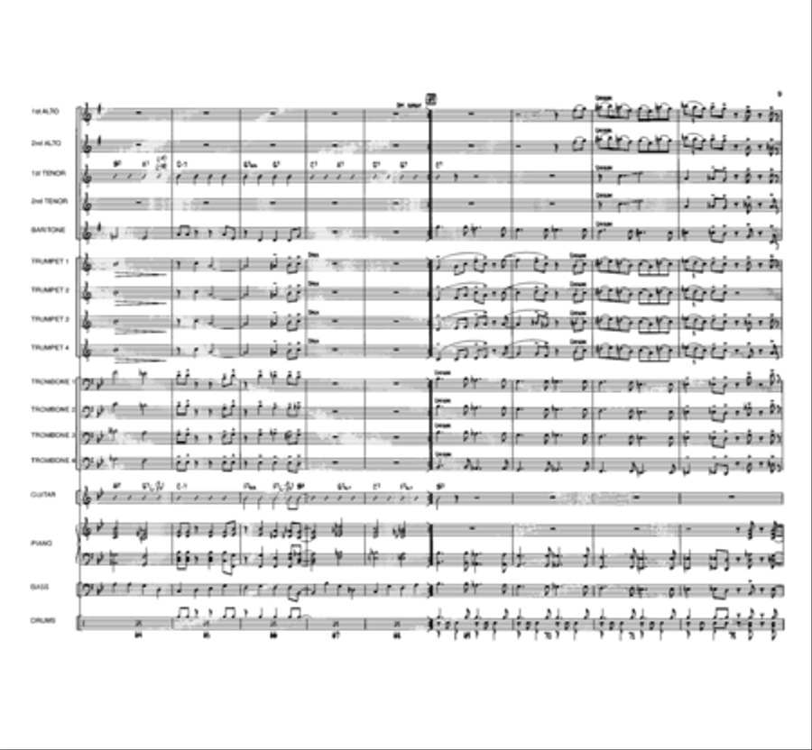 Blue Hue Blue Hue Jazz Ensemble scores gallery preview page 9