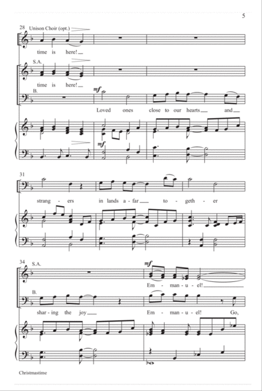 Christmastime Christmastime 3-Part scores gallery preview page 6