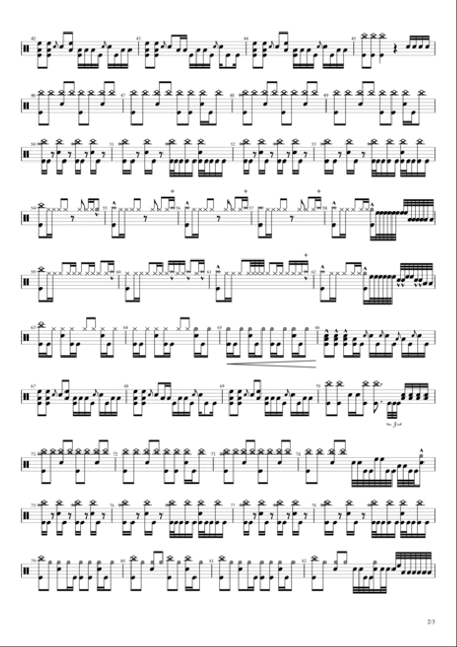 Crushed Drum Set scores gallery preview page 2