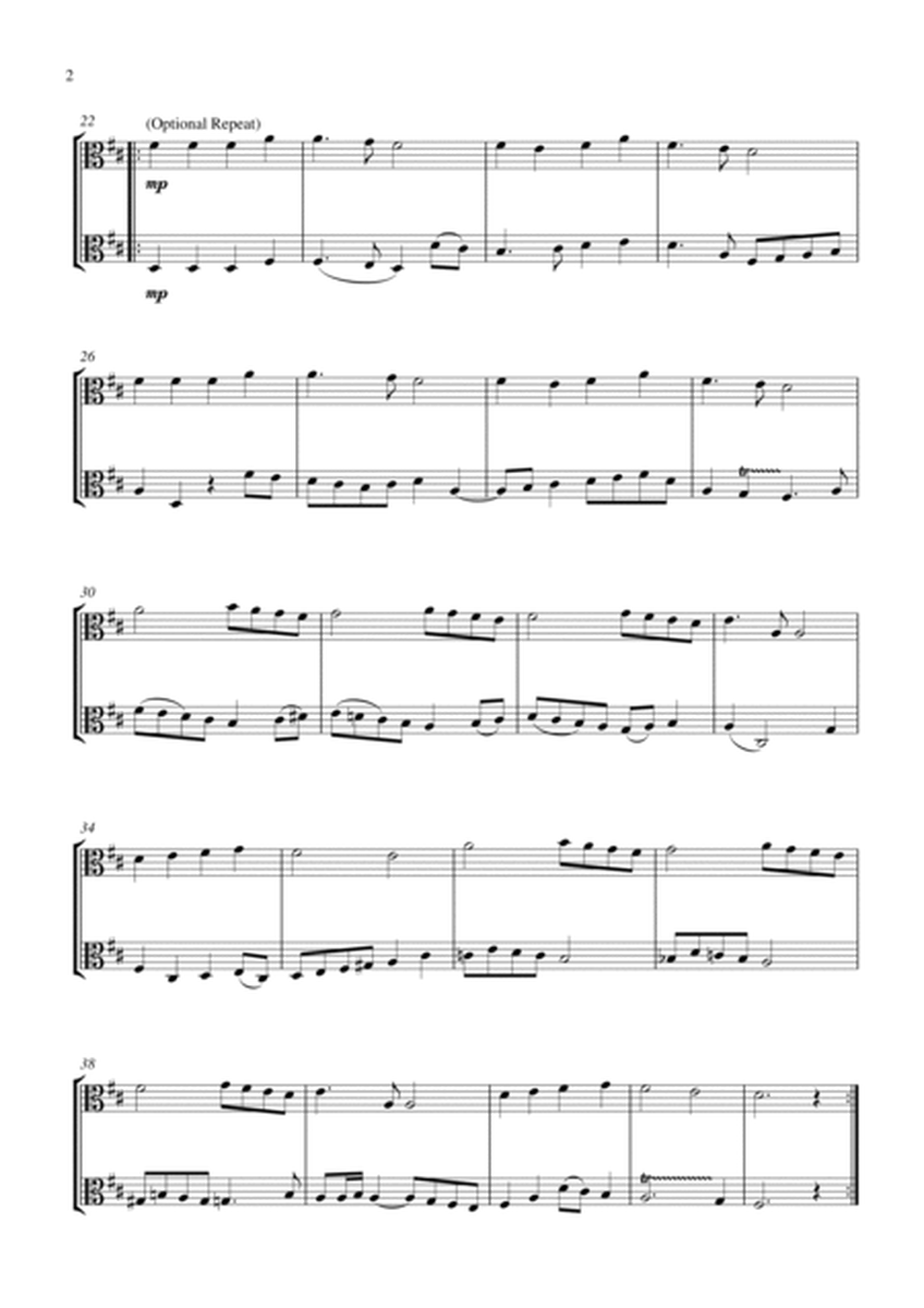 Angels We Have Heard On High (for viola duet, suitable for grades 2-5) image number null