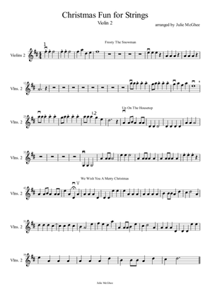 Christmas Fun for Strings, Violin 2