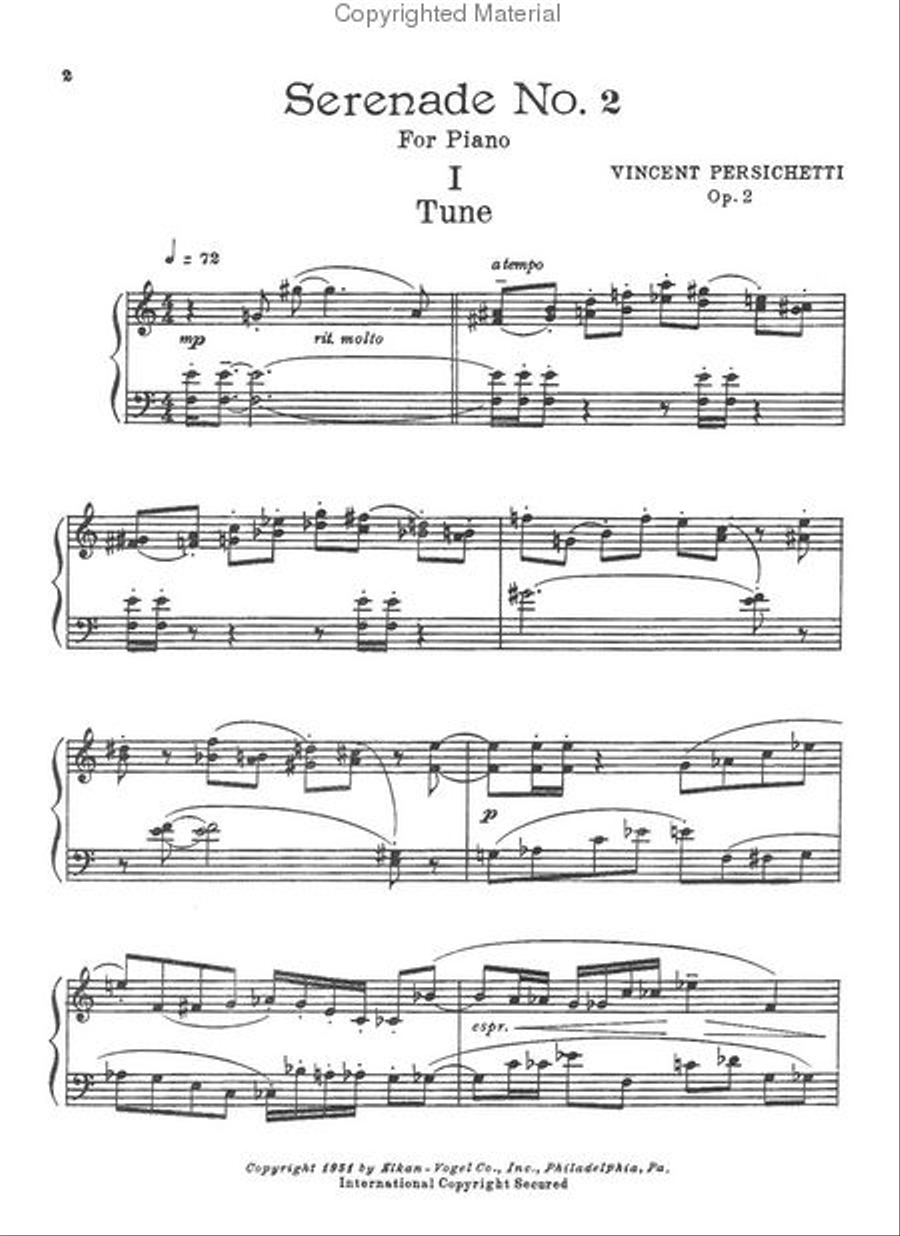 Serenade No. 2 Chamber Music scores gallery preview page 2