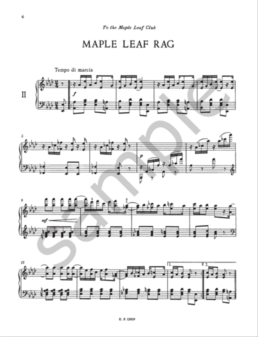 Ragtimes for Piano Piano scores gallery preview page 8
