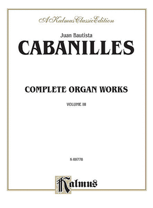 Book cover for Complete Organ Works, Volume 3