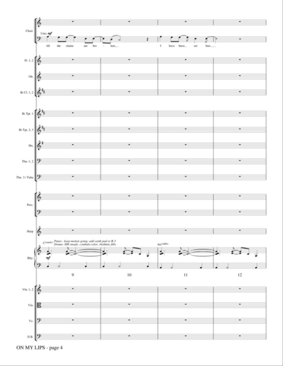 On My Lips - Full Score On My Lips - Full Score Choir scores gallery preview page 3