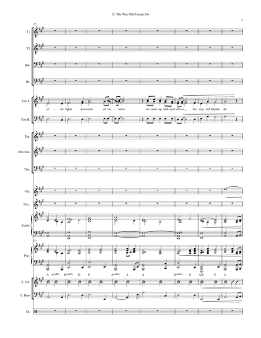 The Way Old Friends Do Large Ensemble scores gallery preview page 3