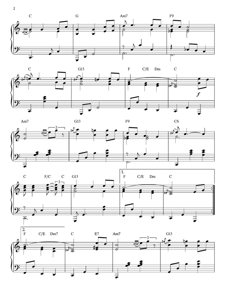 Let It Be [Jazz version] (arr. Brent Edstrom) Piano Solo scores gallery preview page 2