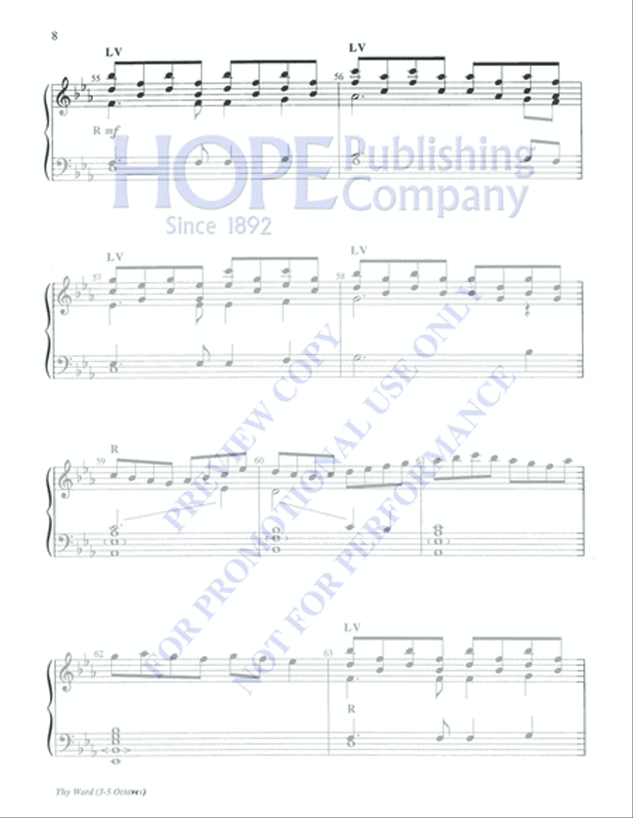 Thy Word 5-Octaves scores gallery preview page 8