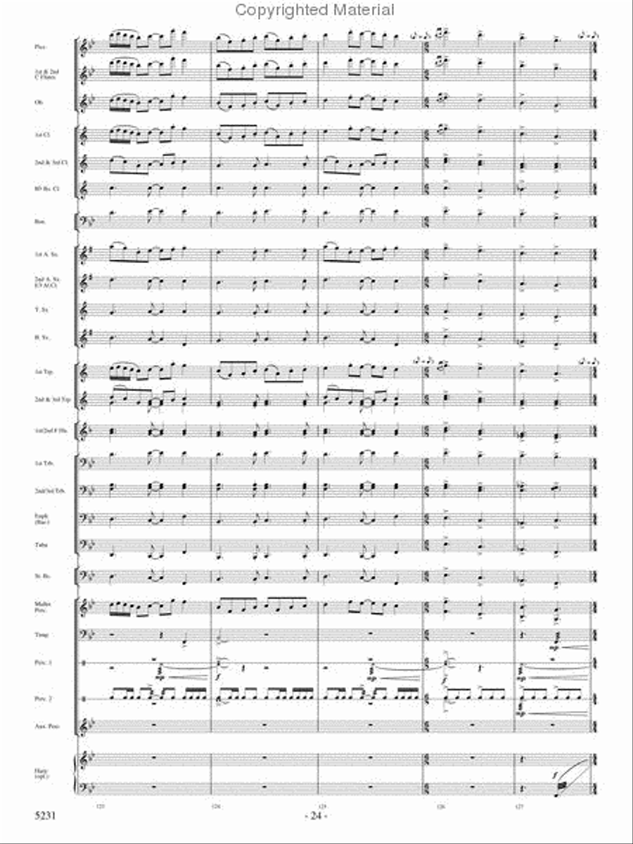 Pilatus: Mountain of Dragons Concert Band scores gallery preview page 22