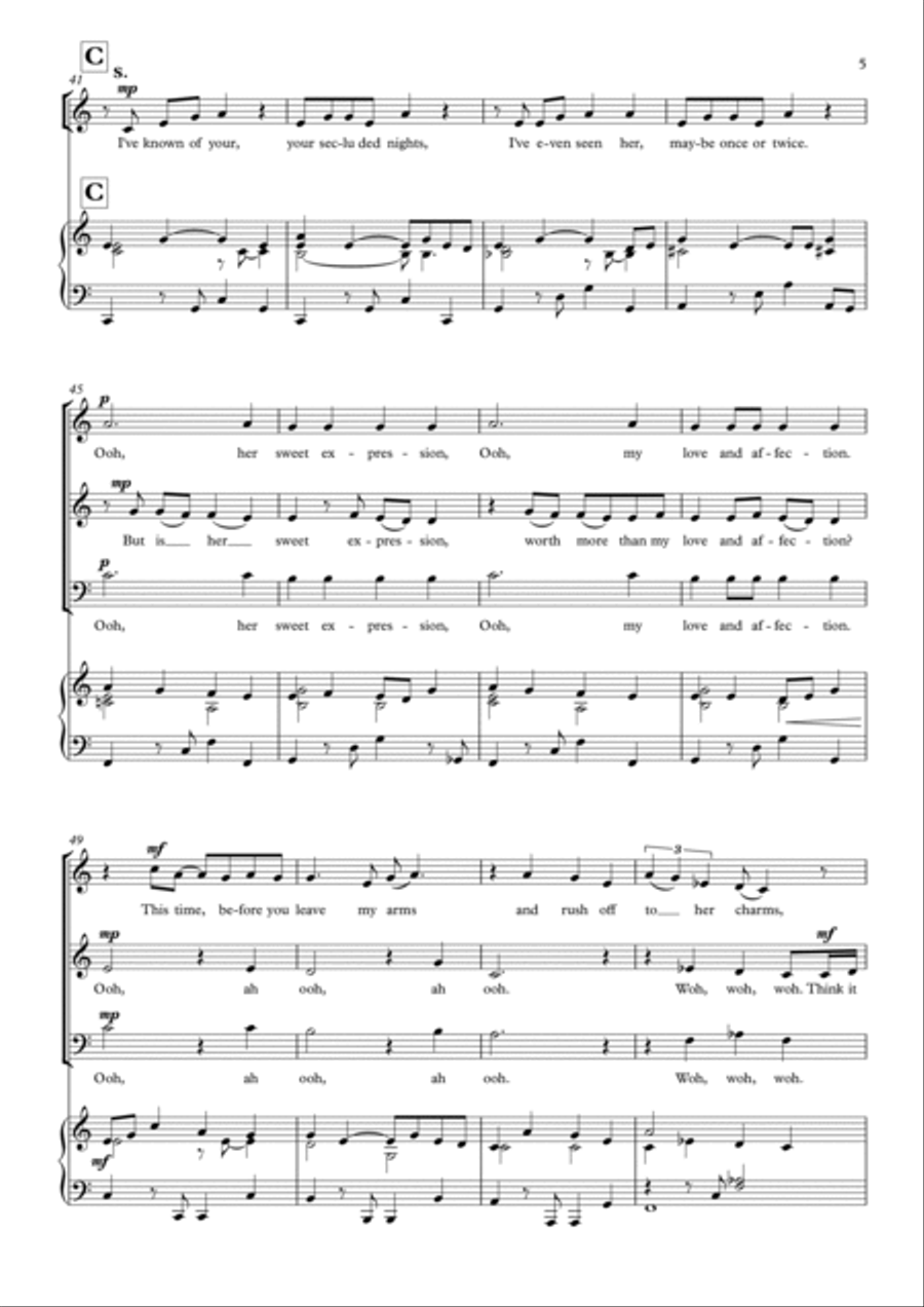 Stop! In The Name Of Love 3-Part scores gallery preview page 5