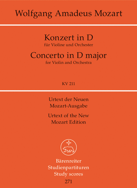 Concerto D major, KV 211