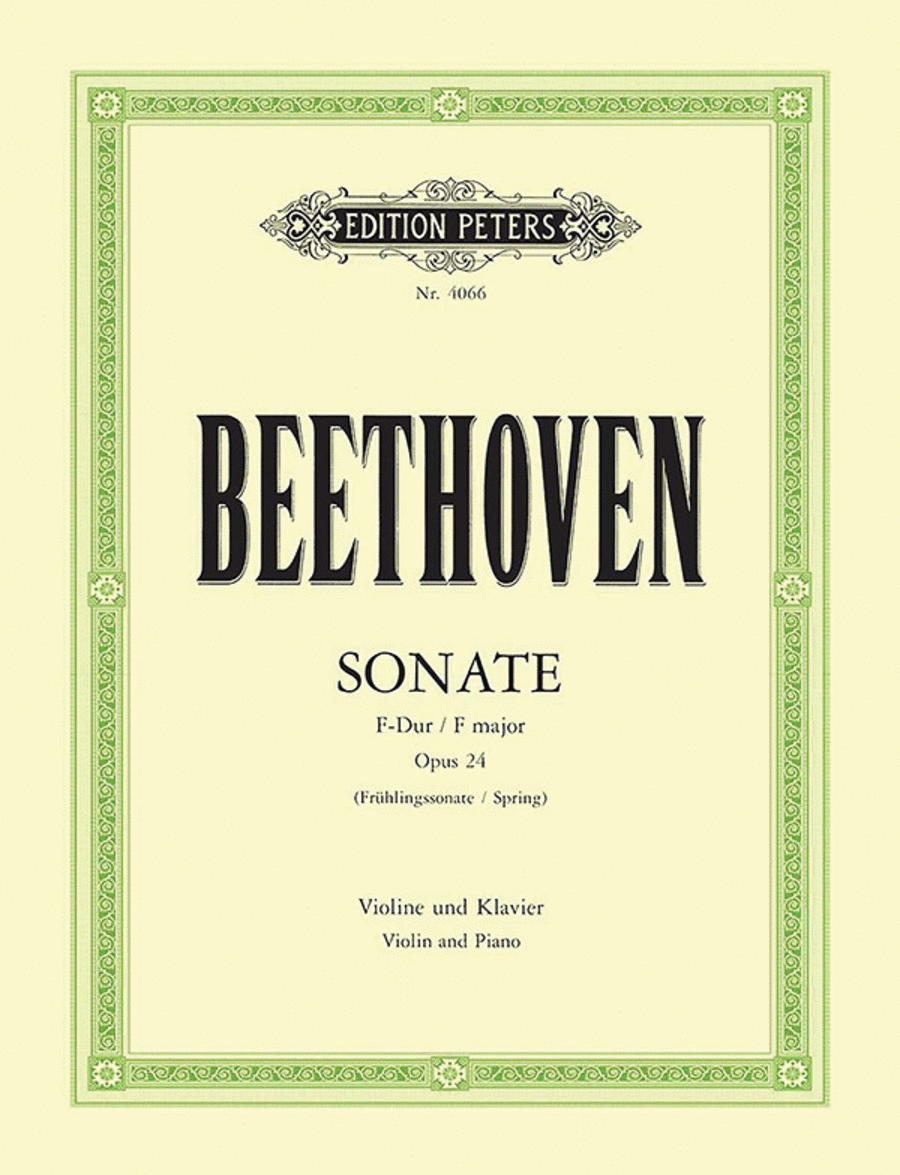 Violin Sonata No. 5 in F Op. 24 Spring Violin Solo scores gallery preview page 1