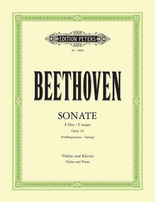 Book cover for Violin Sonata No. 5 in F Op. 24 Spring