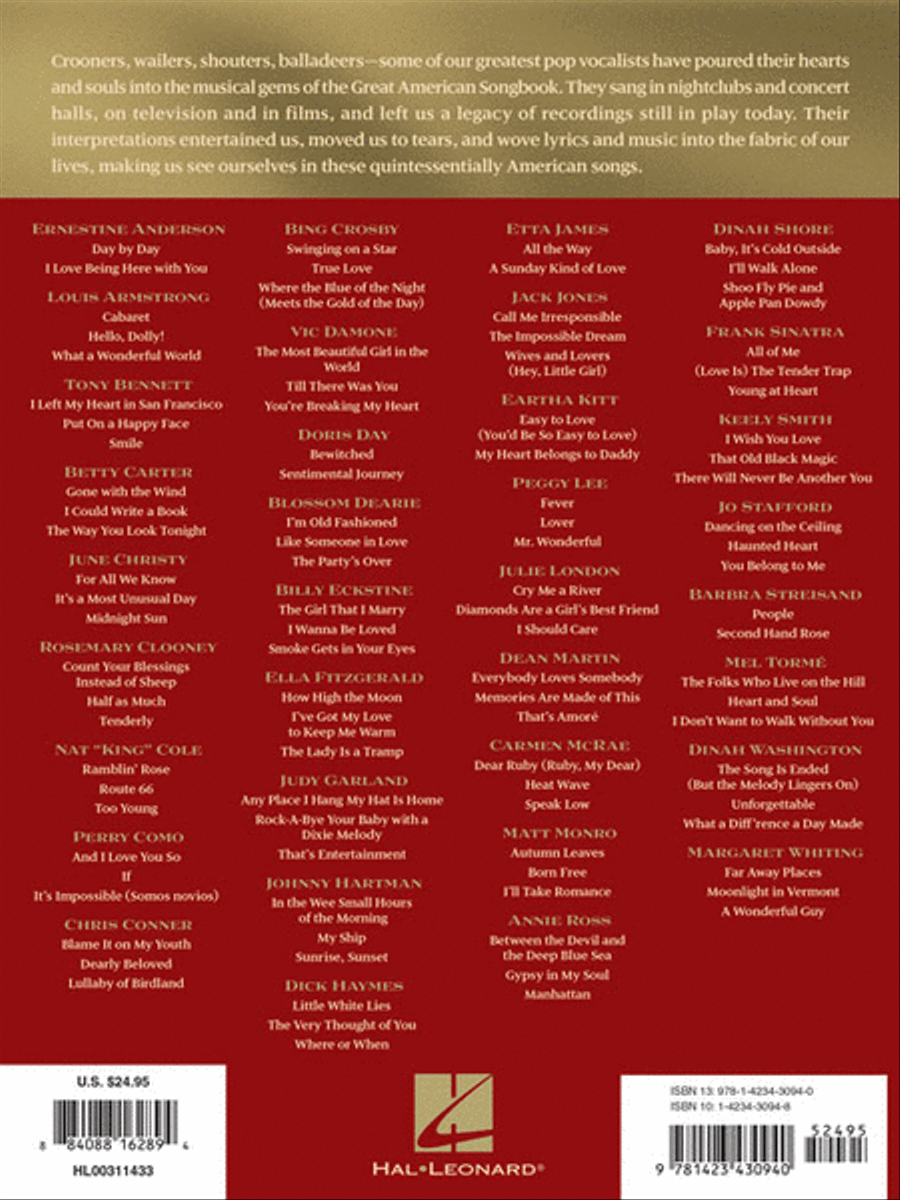The Great American Songbook – The Singers Piano, Vocal, Guitar scores gallery preview page 7