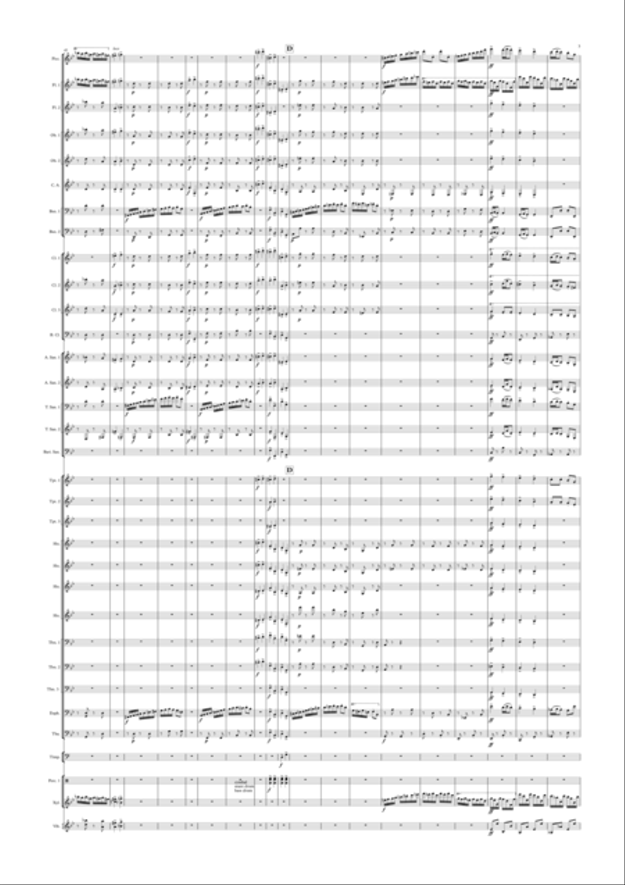 Brahms arr Timothy R Wheeler Rondo alla Zingeresa, Op.25 Small Ensemble scores gallery preview page 3