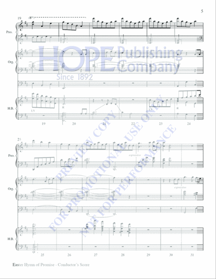 Easter Hymn of Promise Easter Hymn of Promise Choir scores gallery preview page 4