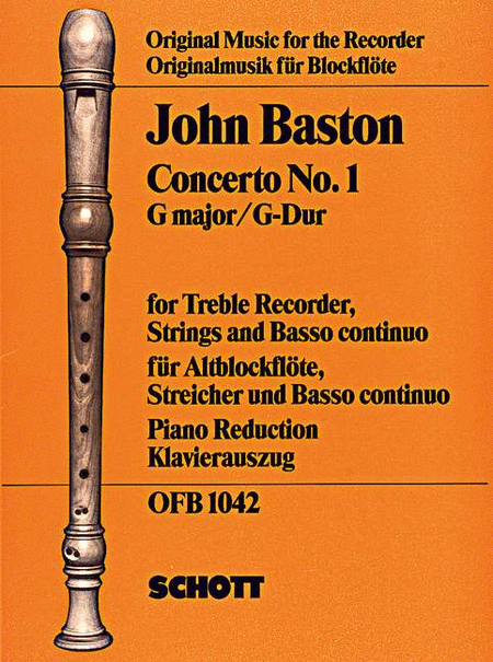 Concerto No. 1 in G Major (Piano / Treble Recorder)
