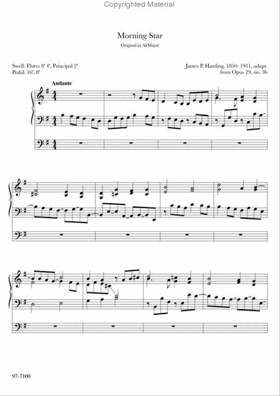 Master Organ Works of Jan Bender, Vol. 3 Organ scores gallery preview page 4