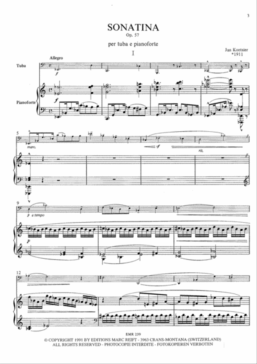 Sonatina Tuba scores gallery preview page 3