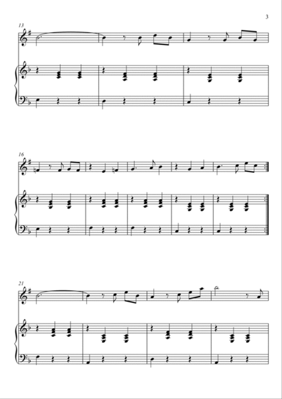 Married Life Trumpet Duet scores gallery preview page 3