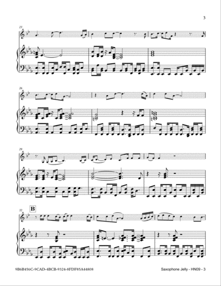 Saxophone Jelly Saxophone Jelly Saxophone scores gallery preview page 3