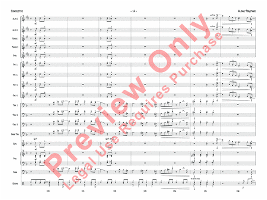 Alone Together Jazz Ensemble scores gallery preview page 17