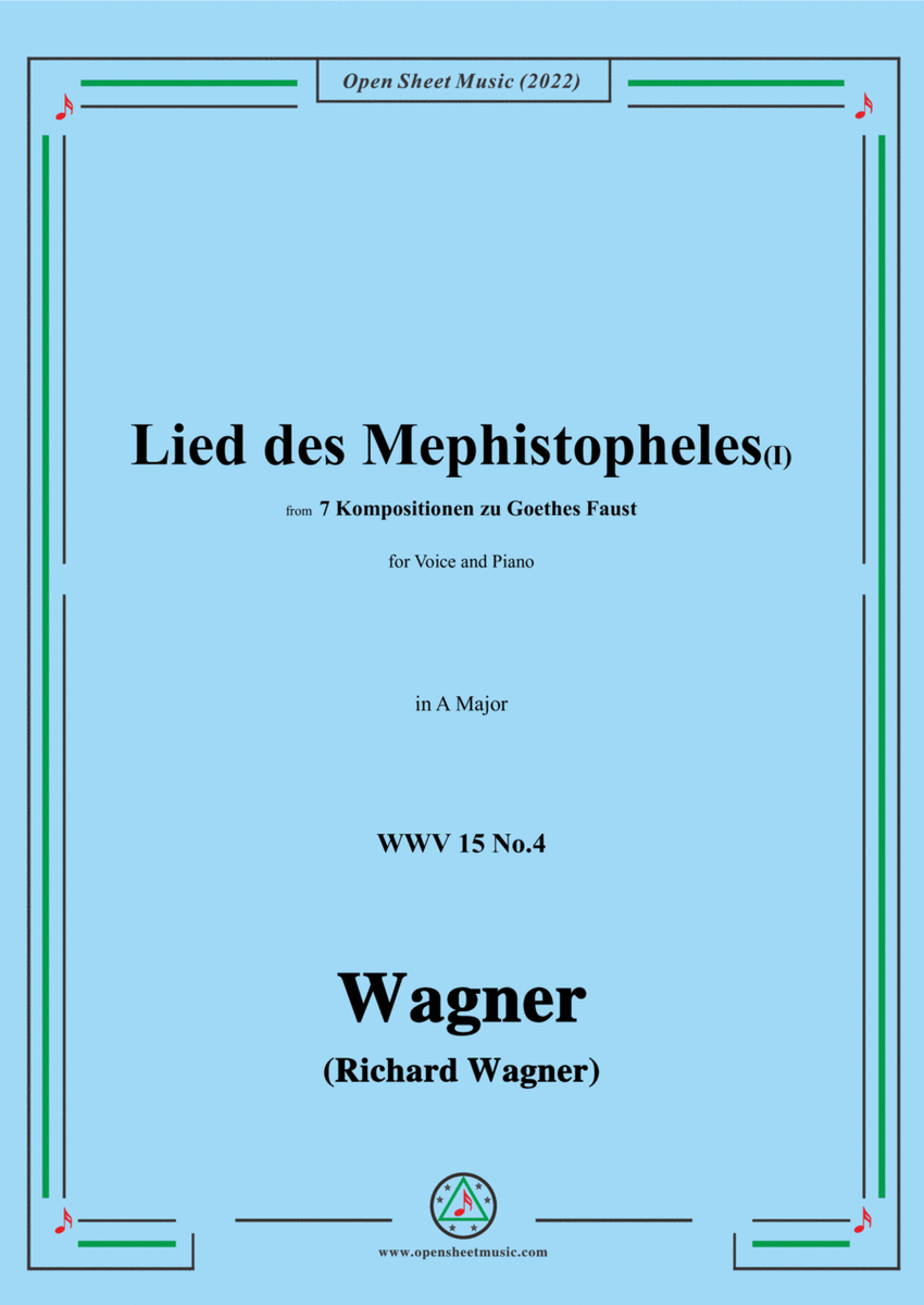 R. Wagner-Lied des Mephistopheles(I),in B flat Major,WWV 15 No.4 image number null
