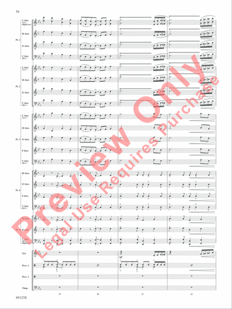 Flamingo Road Flamingo Road Concert Band scores gallery preview page 17