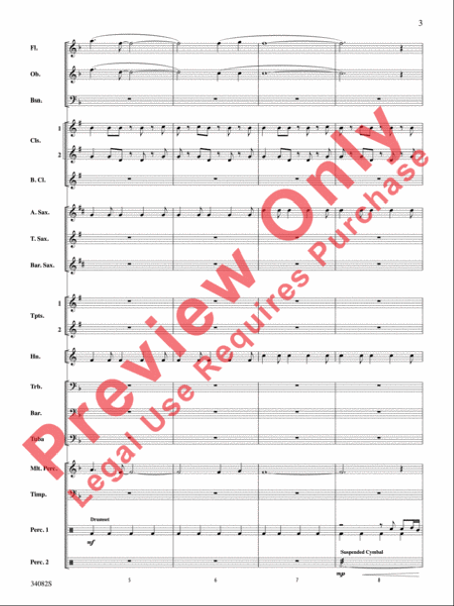 Just the Way You Are (Amazing) Concert Band scores gallery preview page 4