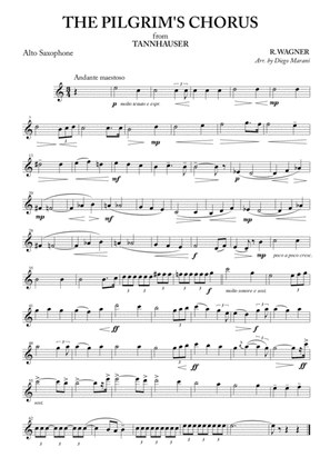 Book cover for The Pilgrim's Chorus for Saxophone Quartet