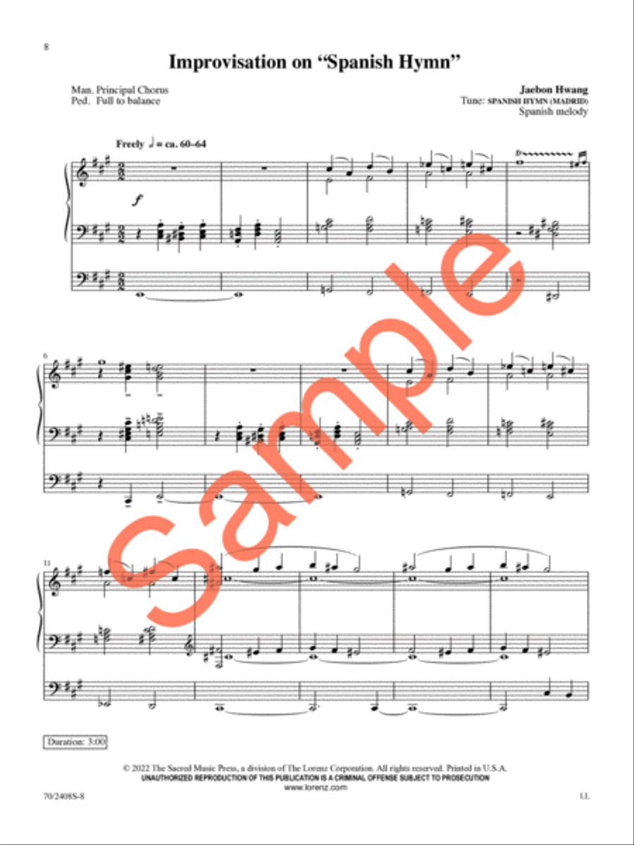 A Thousand Tongues Organ Solo scores gallery preview page 8