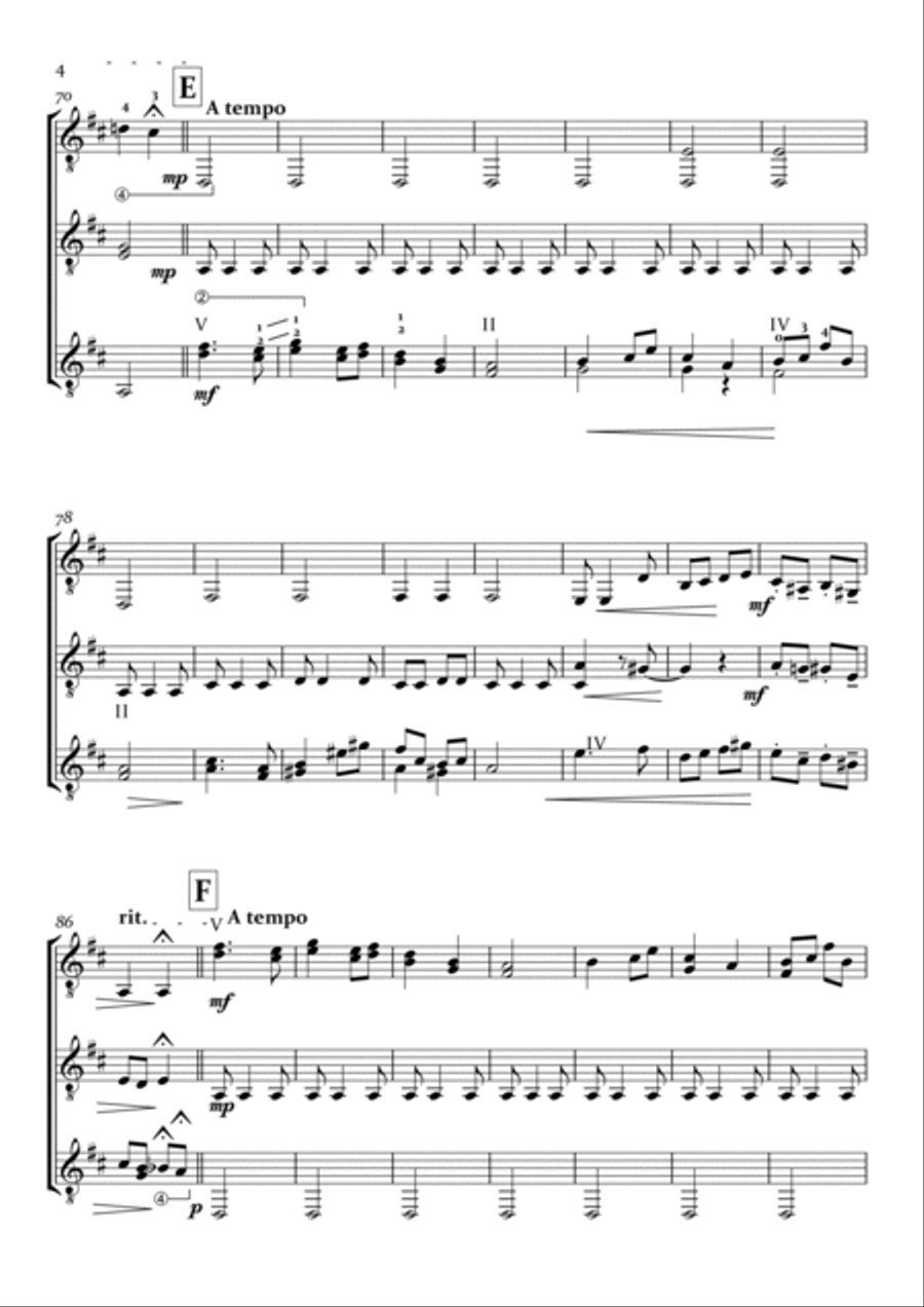 Capricho Catalán - Guitar Trio Guitar Ensemble scores gallery preview page 4
