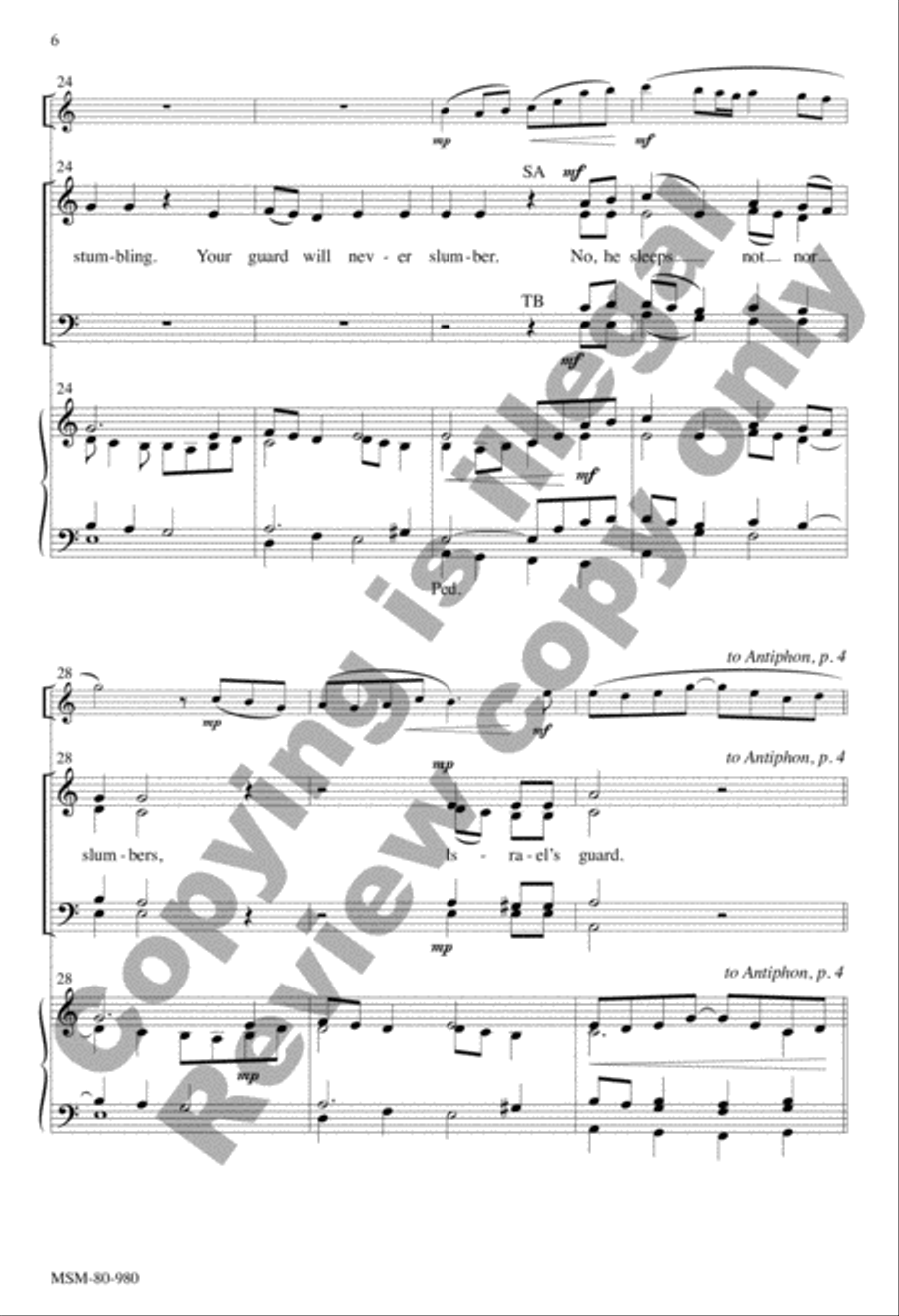 May Light Eternal Shine on Your Servant: Communion Antiphon for the Mass of Christian Burial 4-Part scores gallery preview page 6