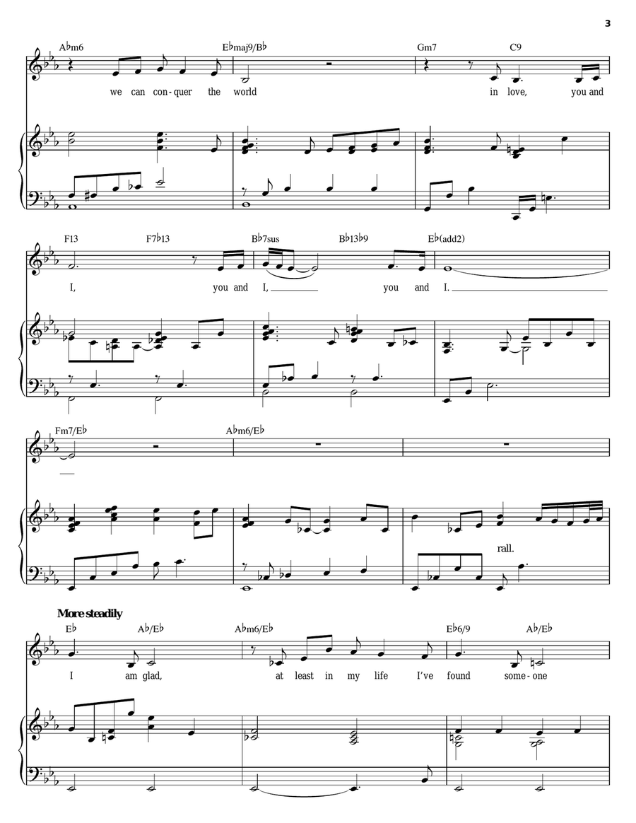 You And I Piano, Vocal scores gallery preview page 3