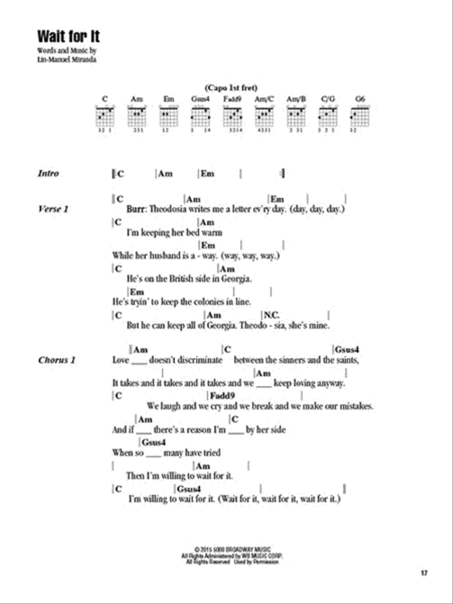 Hamilton Easy Guitar scores gallery preview page 5