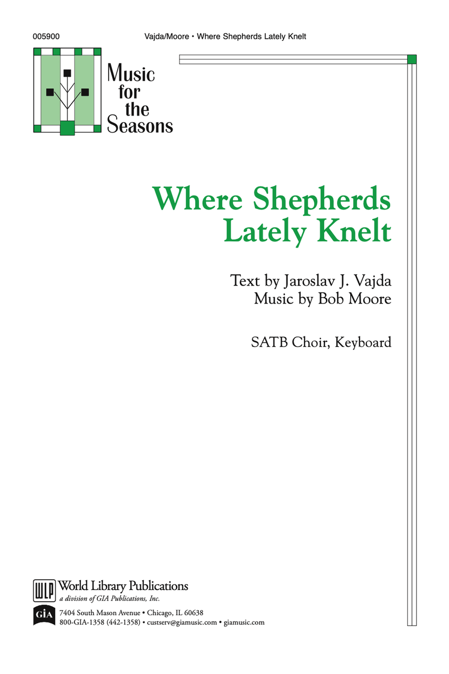 Where Shepherds Lately Knelt 4-Part scores gallery preview page 1