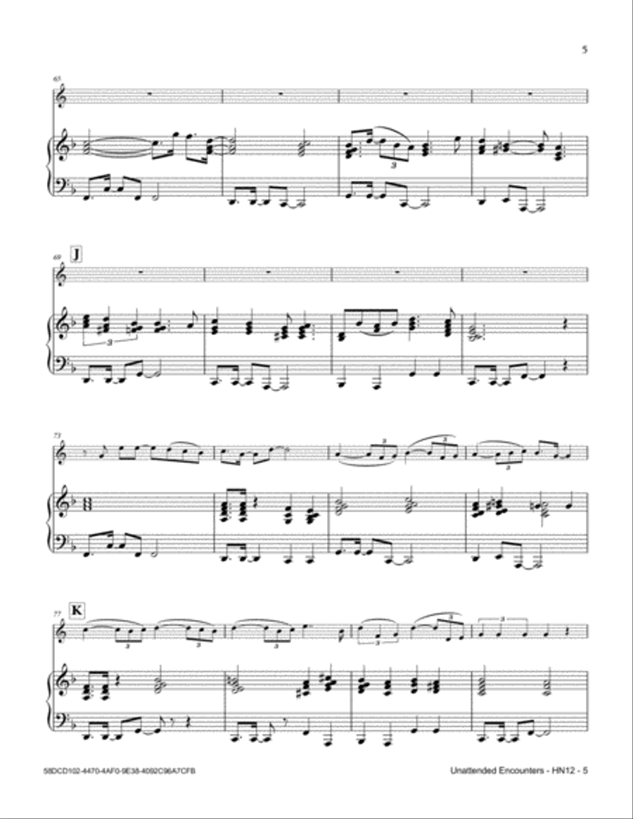 Unattended Encounters Horn scores gallery preview page 5