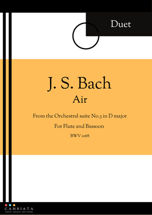 Book cover for Air - Flute and Bassoon (Duet)