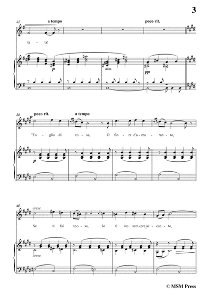Tosti-L'ultima canzone in e minor,for Voice and Piano image number null