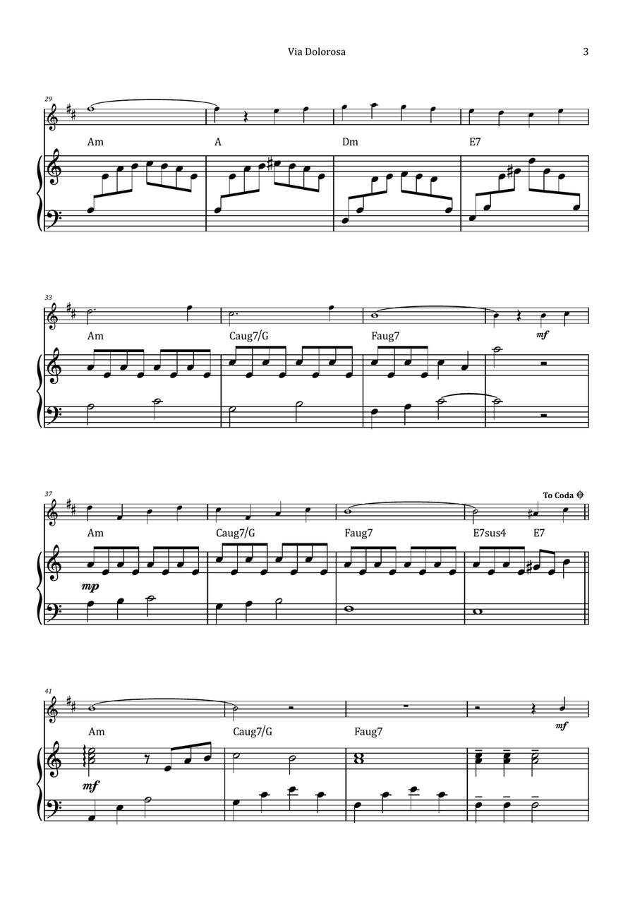 Via Dolorosa Chamber Music scores gallery preview page 3