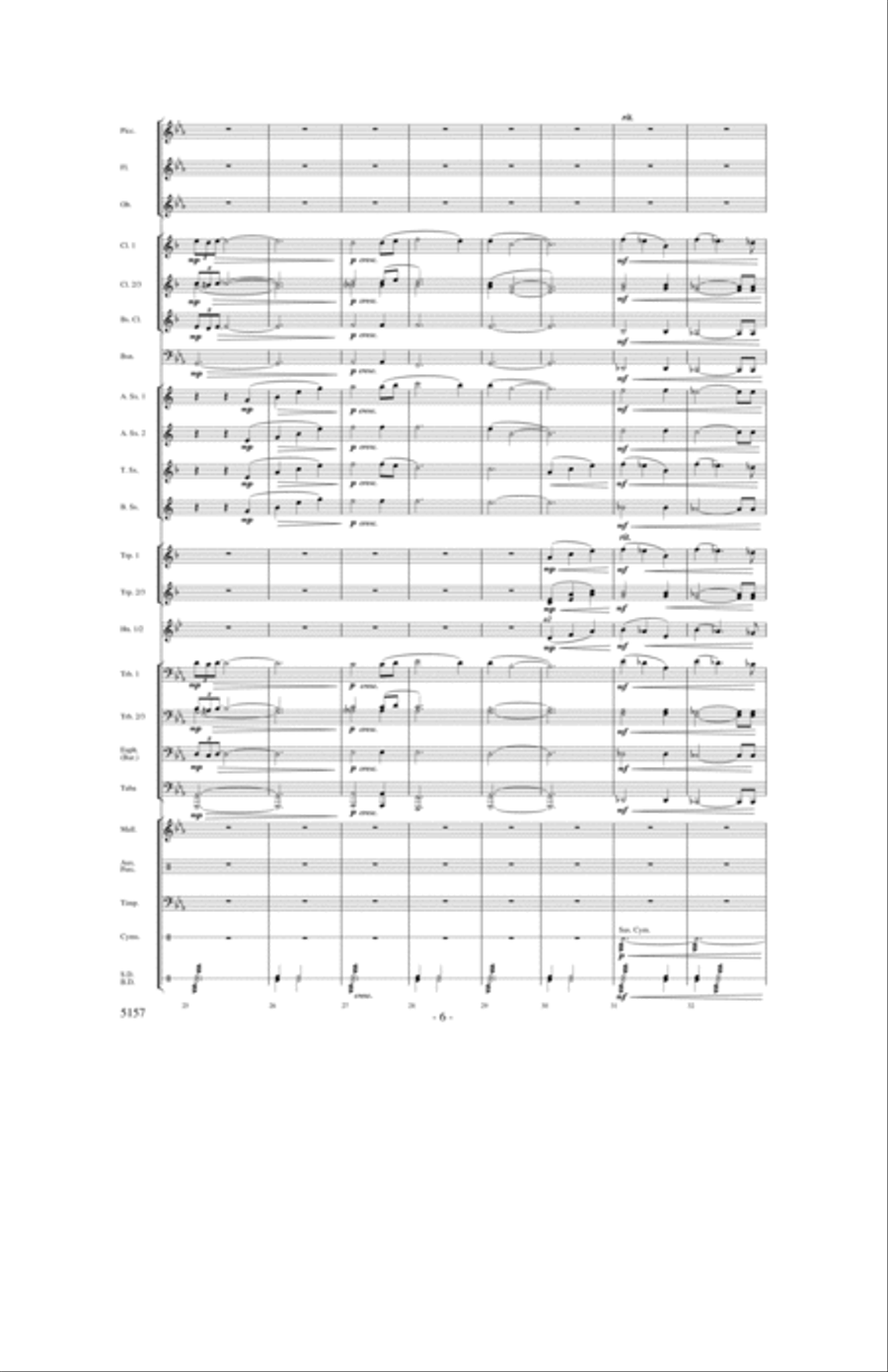 Fate of the Gods Concert Band scores gallery preview page 5