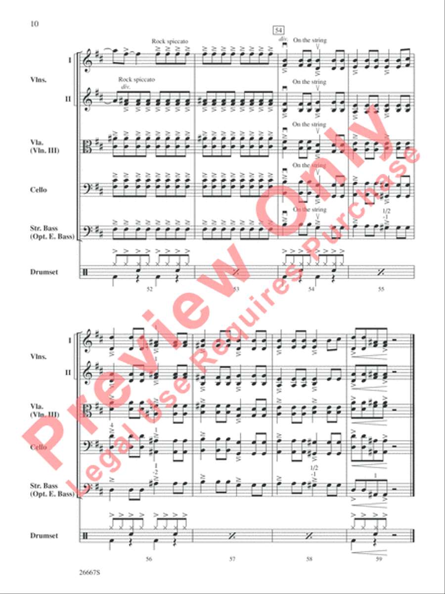 Boulevard of Broken Dreams String Orchestra scores gallery preview page 11
