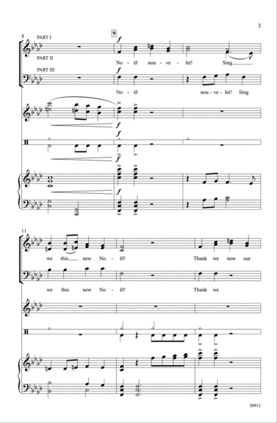Noel Nouvelet! 3-Part scores gallery preview page 3