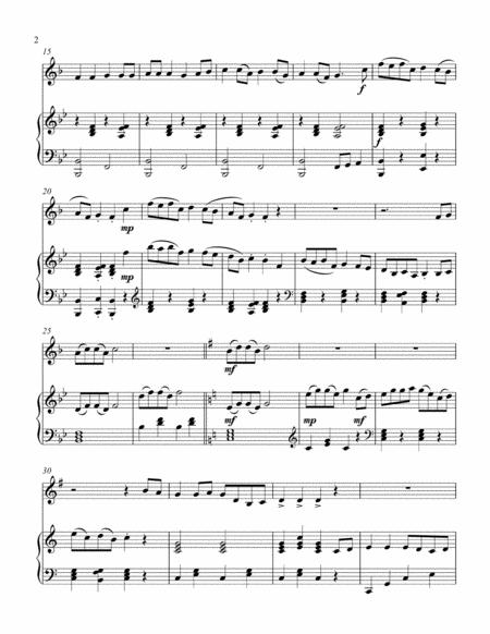 Hoedown Medley (treble F instrument solo) image number null