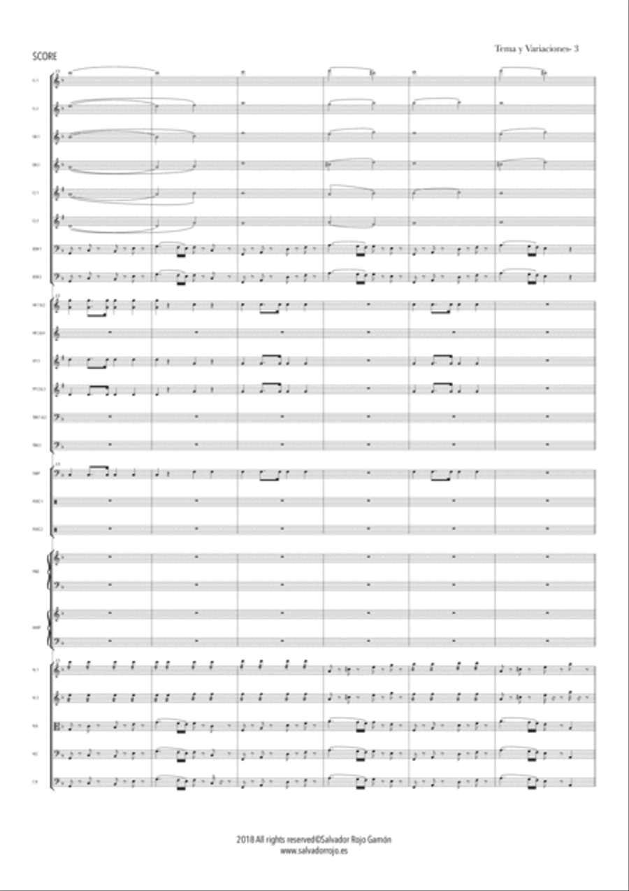 Tema y Variaciones Tema y Variaciones Full Orchestra scores gallery preview page 5