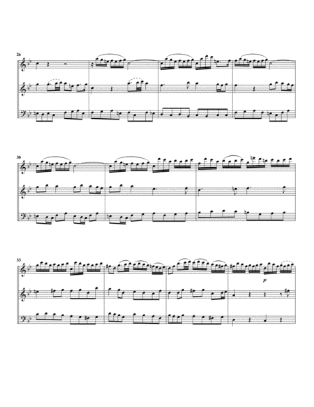 Two arias from Cantata BWV 202 (arrangement for 3 recorders)