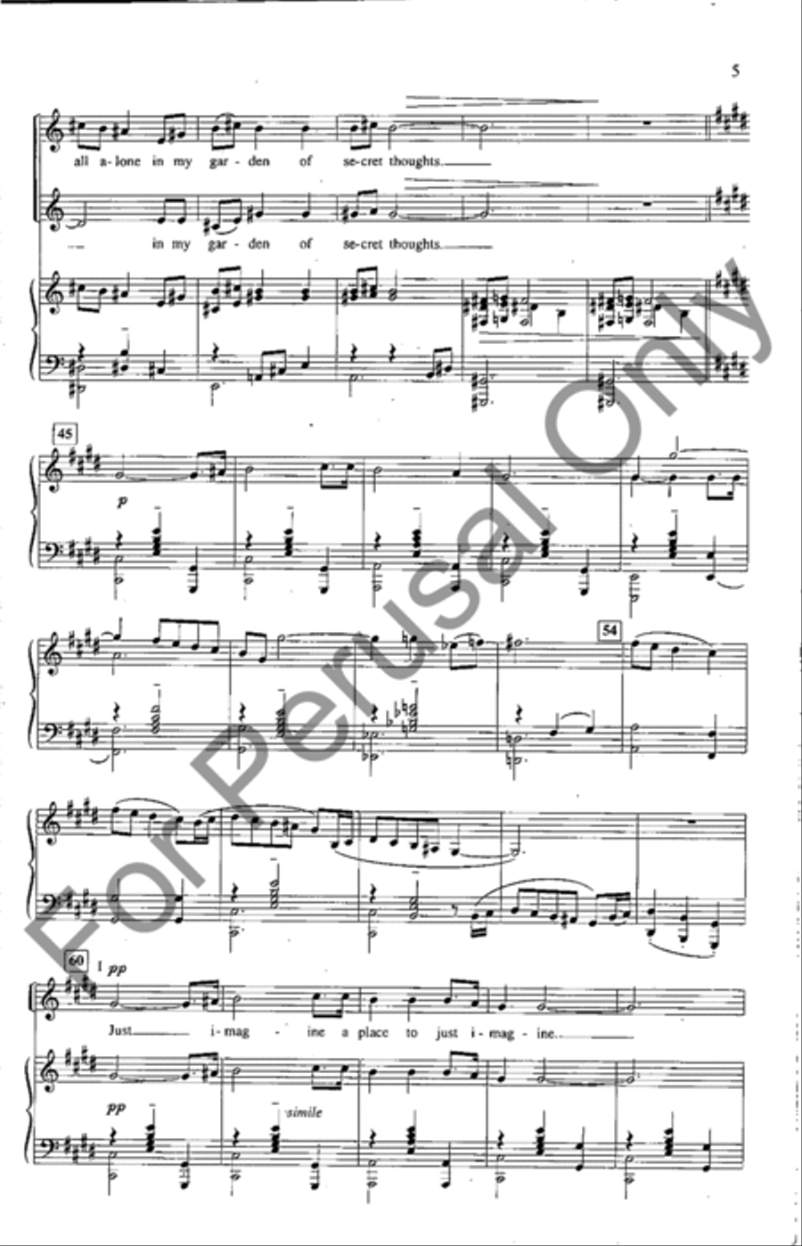 Garden of Secret Thoughts, Set 1 SA scores gallery preview page 4